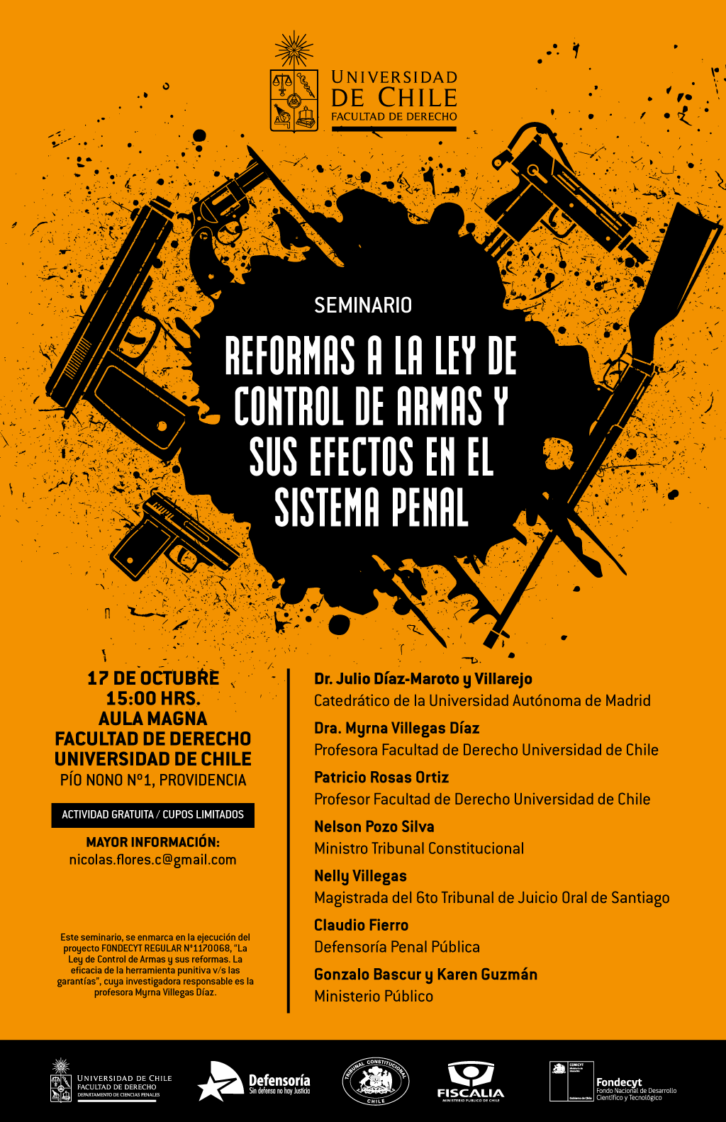 Seminario Reformas a la ley de control de armas y sus efectos en el