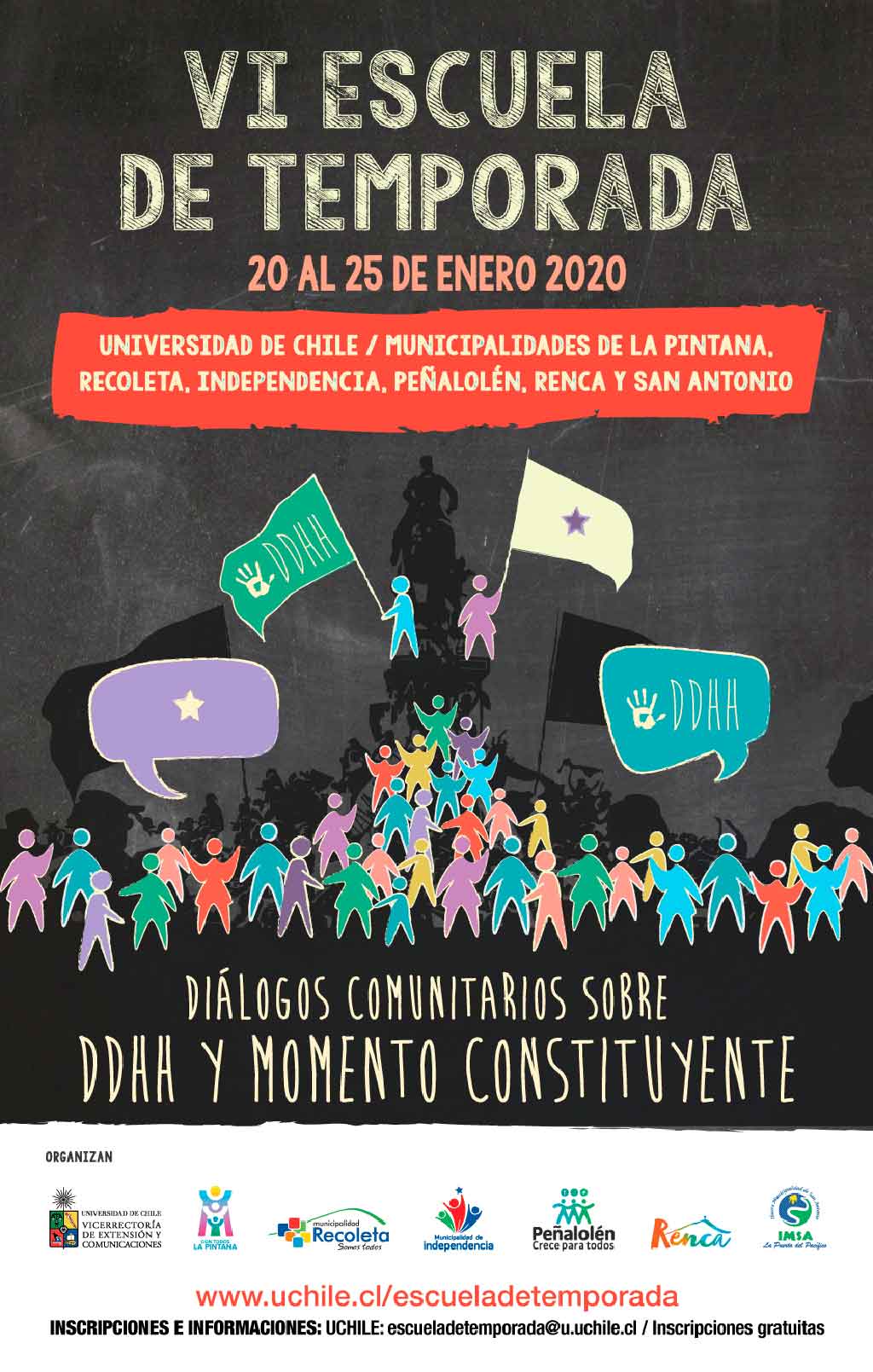 VI Escuela de Temporada "Diálogos comunitarios sobre Derechos Humanos y Momento Constituyente".