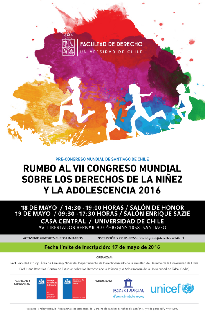 Rumbo al VII Congreso Mundial sobre los Derechos de la Niñez y la Adolescencia 2016 Facultad Rumbo al VII Congreso Mundial sobre los Derechos de la Niñez y la Adolescencia 2016 Facultad